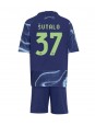 Billige Ajax Josip Sutalo #37 Bortedraktsett Barn 2025-26 Kortermet (+ Korte bukser)